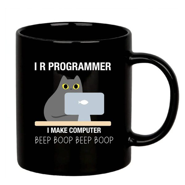I R Programmer, I Make Computer Beep Boop mug