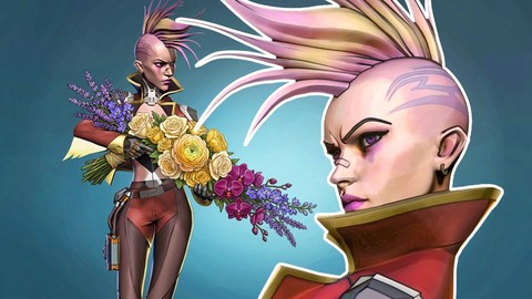 Stylized Cyberpunk girl in Zbrush course