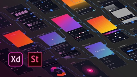 Adobe XD: UI & UX Design with 14 real world project 2021 tut