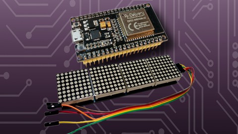 Control a LED Matrix via web interface with Arduino ESP32