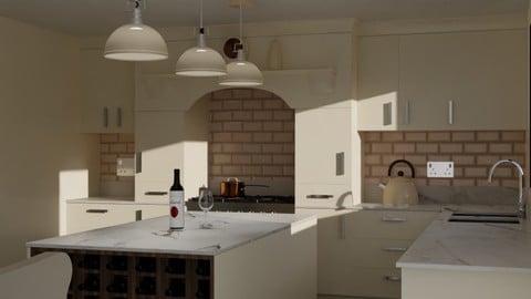 Interior 3D Modelling & Rendering - Blender 3D