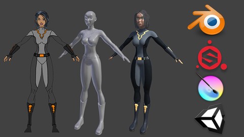 Create a Game Character: Blender, Substance Painter, Unity