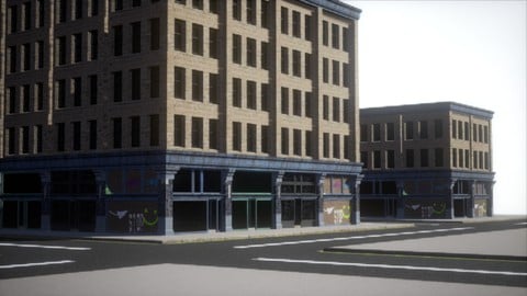 Modular Street Kit in Blender to Unreal Engine 5