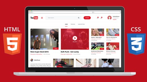 Bootstrap, HTML5 & CSS3: Create a Modern Youtube Homepage