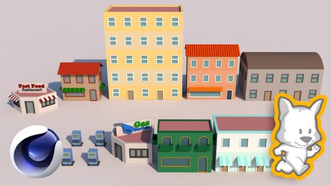 Low Poly Modeling in Cinema 4D - Vol 1: 3D Buildings