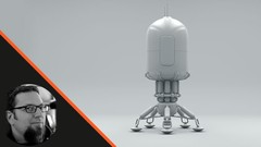 Model a Spaceship Lander in Cinema 4D
