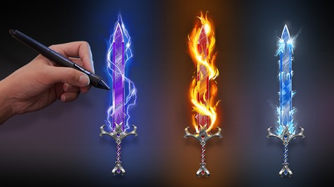 Concept Art: Draw and Paint Fantasy and Scifi Weapons