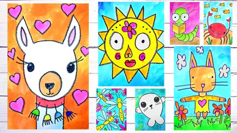 Art for Kids and Beginners: Drawing & Watercolor Painting