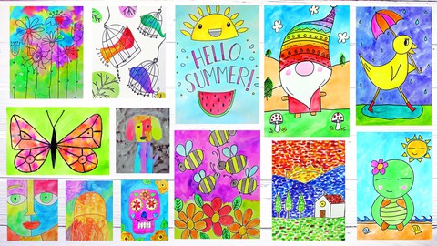 Watercolor Workshop for Kids: Draw & Paint 15 Happy Projects