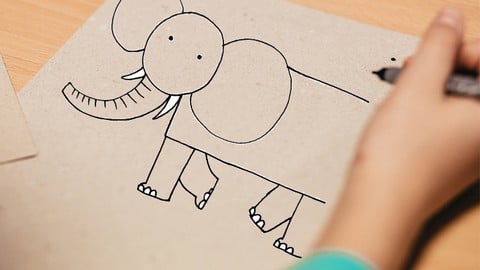 Easy Cute Drawing by Using Observation and Simple Shapes
