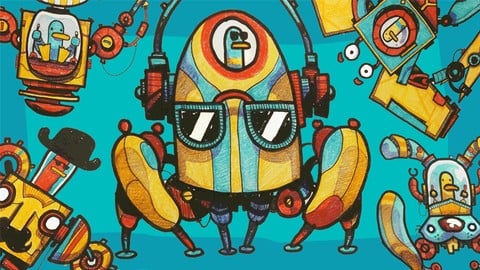 Cartooning for Beginners - How to Draw Cartoon Robots!