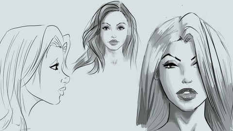 Learn to Draw Pretty Faces for Comic Books