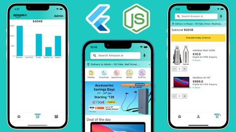 Flutter & Node Tutorial: Build Amazon Clone with Admin Panel