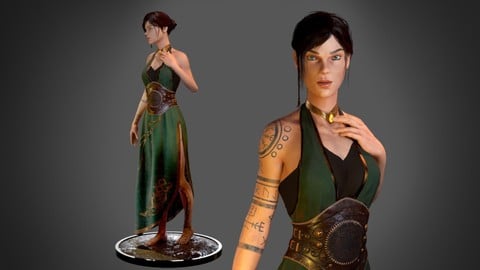 Mythological Female Character - Complete Game Pipeline