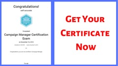 Google Ads Campaign Manager Certification Practice test 2021