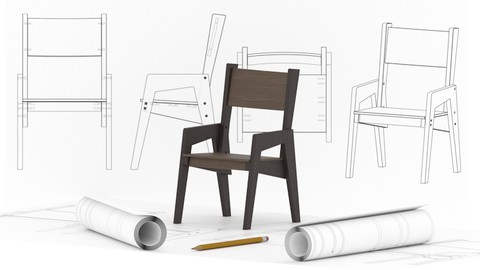 Model a Chair in Blender: Assembly Sheet Render