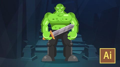 Learn Illustrator CC: Create a Simple Flat Vector Orc