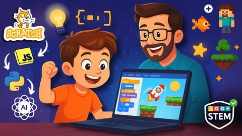 Coding for Kids: Code in Scratch, HTML, Python & AI + More