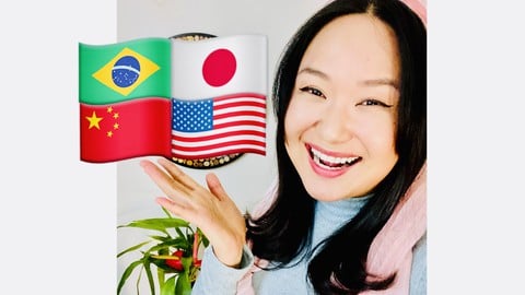 4 Languages! Learn Chinese mandarin Portuguese Japanese