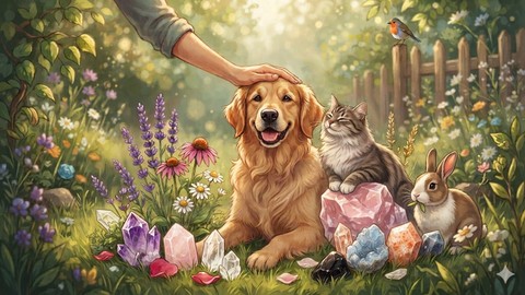Healing Flower Essences and Crystals for Animals