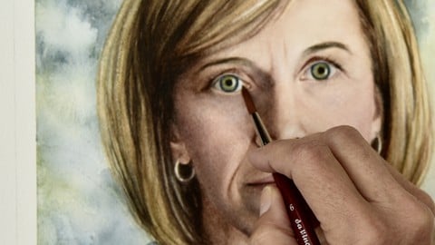 Realistic Watercolor Portraiture