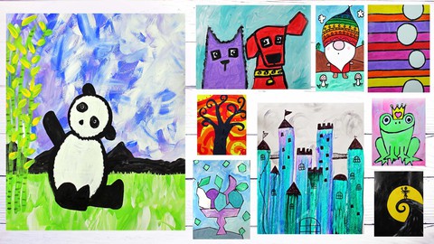 Acrylic Painting Workshop: Art Projects for Kids & Beginners