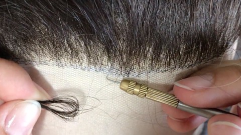 Learn to make Human Hair Lace Wig, Full lace wig ventilation