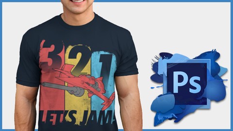 Step-by-step learning t-shirt design by example for Merch