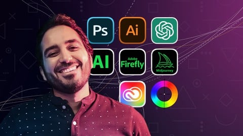 AI Graphic Design, Pro Advertising + Photoshop, Illustrator