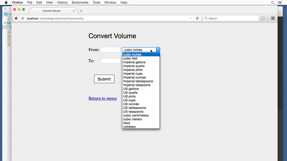 Easy PHP Projects: Measurement Conversion