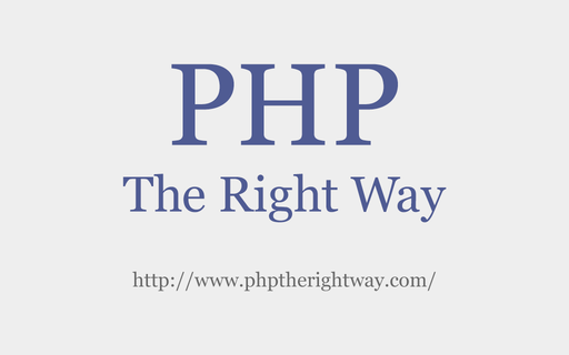 PHP: The Right Way