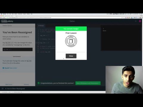 CodecAdemy Python Walkthrough