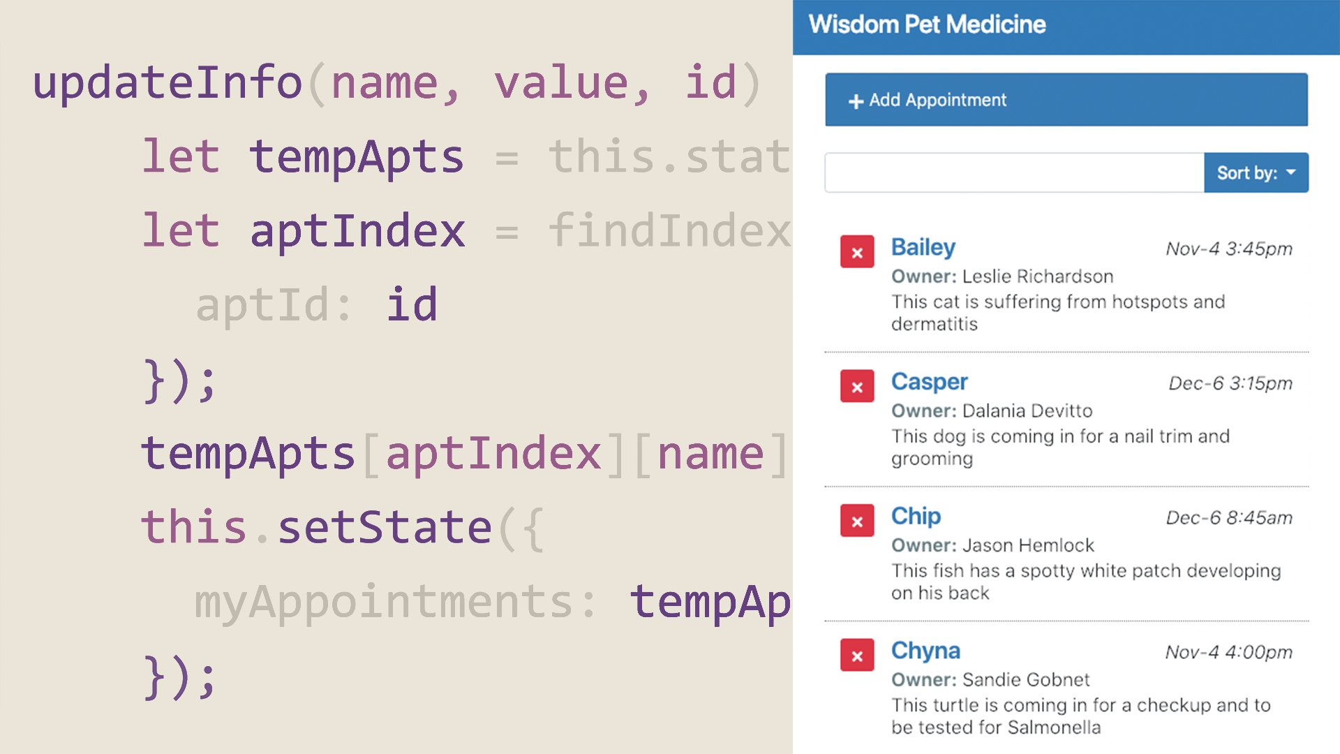 React.js: Building an Interface