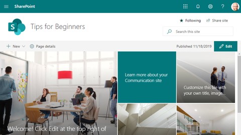 Office 365 modern SharePoint sites for beginners