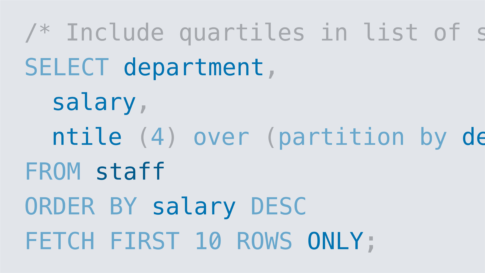 Advanced SQL for Data Scientists