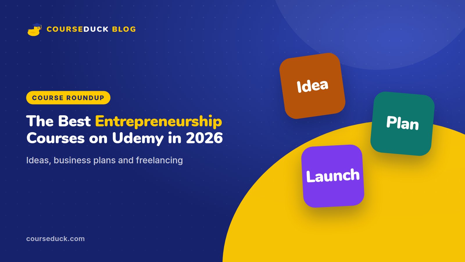 The best entrepreneurship courses on Udemy in 2026: ideas, business plans and freelancing