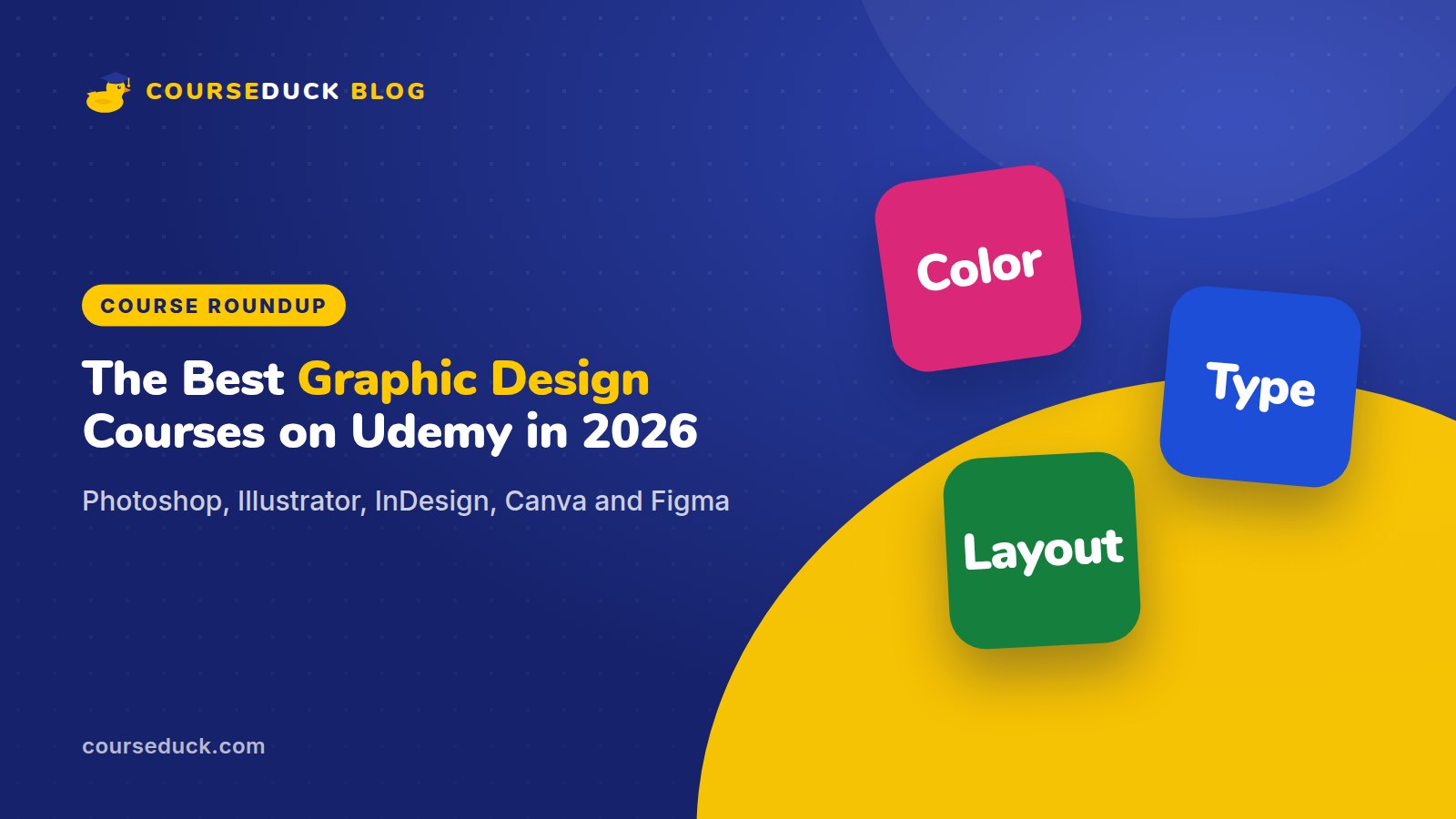 The best graphic design courses on Udemy in 2026: Photoshop, Illustrator, InDesign, Canva and Figma