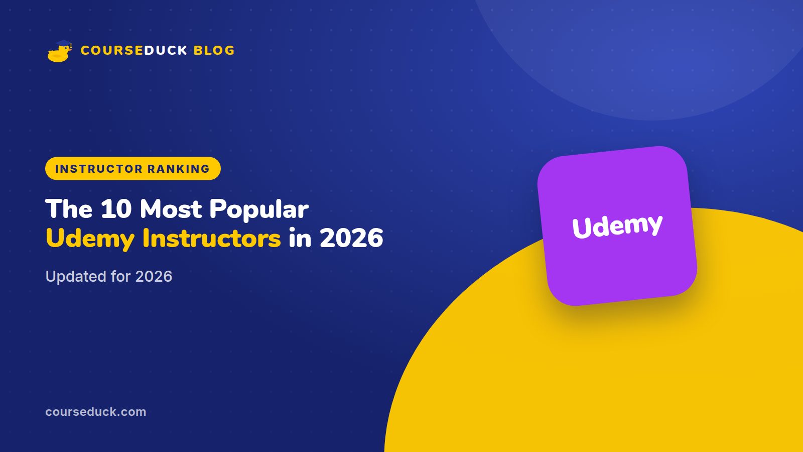 The 10 most popular Udemy instructors in 2026